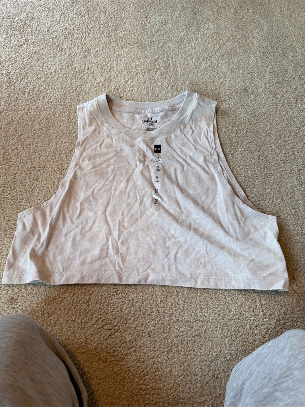 Under Armour White Women's Cropped Muscle Tank